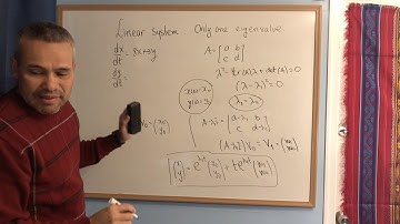 Linear Systems: Case: Only one real Eigenvalue
