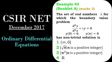 CSIR NET MATHEMATICS | Ordinary Differential Equations | How to solve ODE