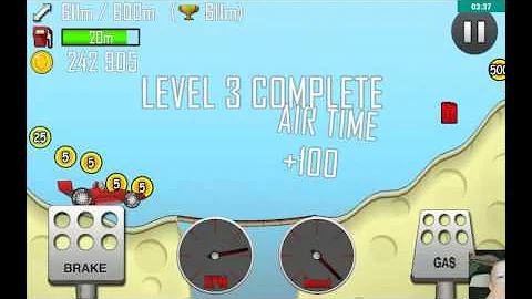 3 levels in hill climb!!!! (Cloud tried to call me...