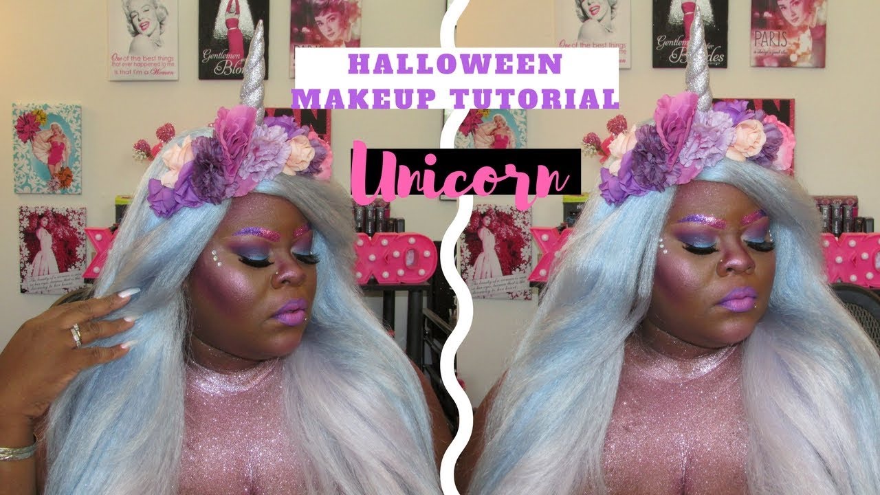 Unicorn Halloween Makeup Tutorial Testing New Hard Candy Unicorn