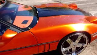 Candy Orange corvette on 22in Davin