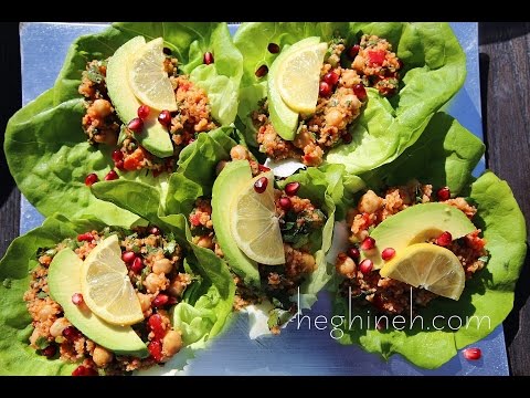 Chickpea Bulgur Salad Recipe - Armenian Cuisine - Heghineh Cooking Show