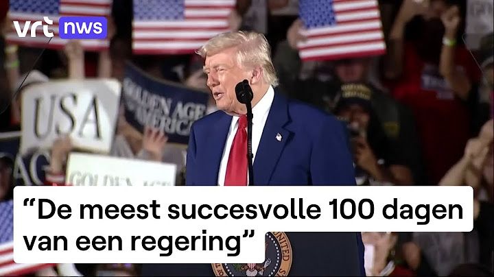 Trump spreekt achterban toe na 100 dagen Witte Huis