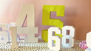 10' height 3D numbers SVG files - assemble tutorial