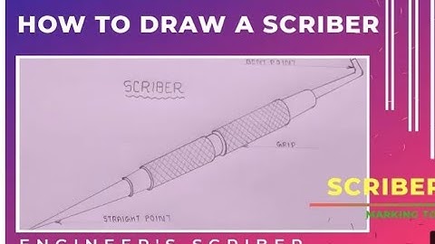 How To Draw Scriber,ITI Engineering Drawing first Years All Trade #sanjeevsiriti#