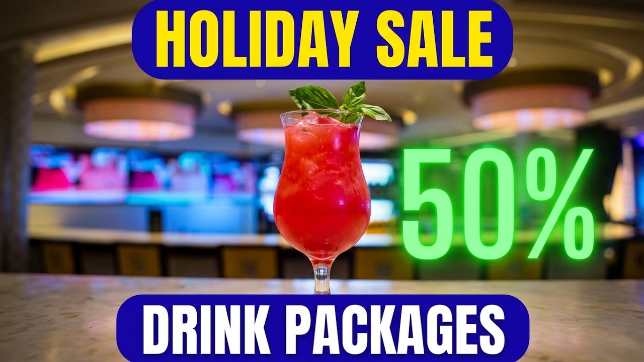 Celebrity drink package holiday discounts 