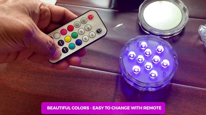 Idealife Magnetic Submersible LED Light- Remote Controlled