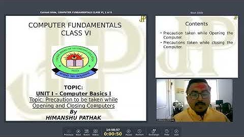 Precaution While Starting and Shutting the Computer | Computer Basics | Class 6 | CBSE | ICT