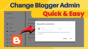 How to Change Blogger Admin | How to Change Blogger Email and Blogger Admin Permission Access