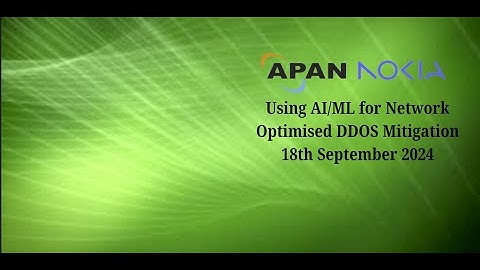 Webinar on  Using AI/ML for Network-Optimized DDoS Mitigation