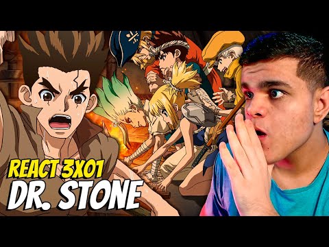 REACT: DR. STONE 3 TEMPORADA Episódio 1/MAPA DO NOVO MUNDO! 