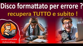 Recuperare i dati da disco formattato per errore con Lazesoft Recovery Suite screenshot 4