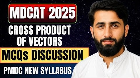 MDCAT 2025 Physics - Vectors: Cross Product MCQs Solved with Concepts & Shortcuts