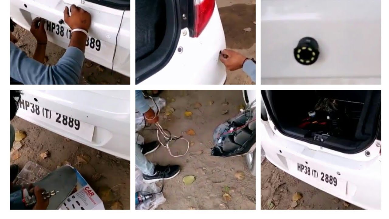 how to install parking sensor and back camera YouTube