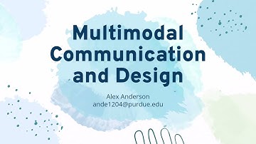 Multimodal Communication and Design