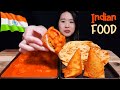 CHICKEN TIKKA MASALA MUKBANG! Paneer Masala, Crispy Samosa &amp; Garlic Naan - Indian Food Curry Asmr