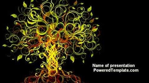 Fairy Tree PowerPoint Template by PoweredTemplate.com