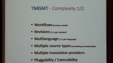 DrupalDevDays Barcelona 2012 - Multilingual websites with a click - Translation Management Tools