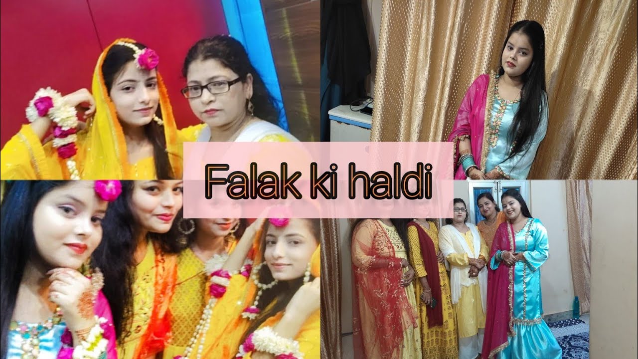 Haldi day! falak ki haldi❤