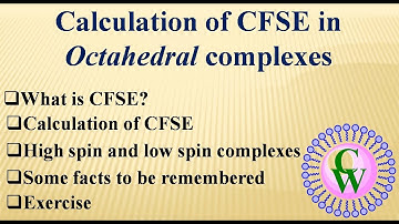 Calculation of CFSE in Octahedral complexes