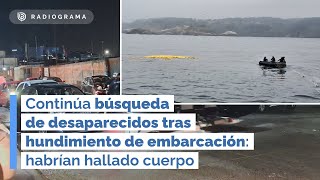 Continúa búsqueda de desaparecidos tras hundimiento de embarcación en Talcahuano (RD)