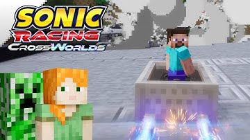 Minecraft DLC Pack in Sonic Racing: CrossWorlds! | Full Playthrough [4K 60FPS]