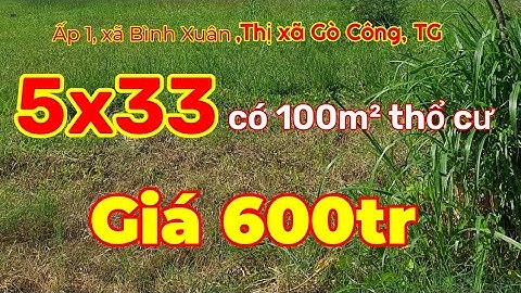 Tập9️⃣4️⃣..Đất nền giá rẻ thị xã gò công/cách TP.HCM chỉ 40km/xe oto đậu trước đất. #binhcao