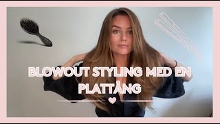Blowout Styling Med Plattång Bobbys Hair Care