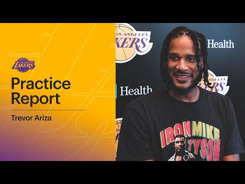 Trevor Ariza gives an update on his injury rehab | Lakers Practice