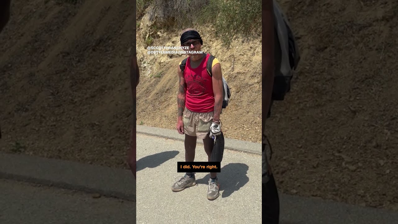 Hikers Confront Man Allegedly Setting A Tree On Fire In LA
