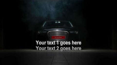 Create a Car Channel Intro Video with Logo - MakeWebVideo.com