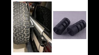 Jeep Wrangler JKU- Installation of Extended Bumpstops for Tailgate Spare Tire Jeep Wrangler JKU- Installation of Extended Bumpstops for Tailgate Spare Tire