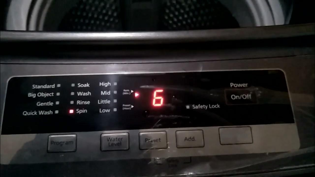 Singer washing machine Error code "E3" problem slove . YouTube