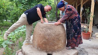 Мы с мамой построили Узбекский тандыр | My mother and I built an Uzbek tandoor | Yashar Bek