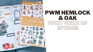 Plan With Me! Hemlock and Oak Weekly | Planything Spring Vibes | First Week of Spring