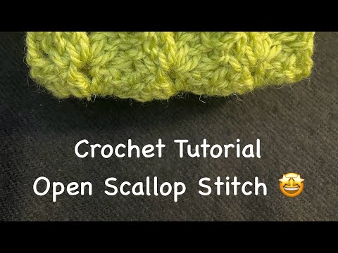 靴 Offen scallop pearls pattern 39 Crochet Tutorial!! Open Scallop Stitch! - YouTube