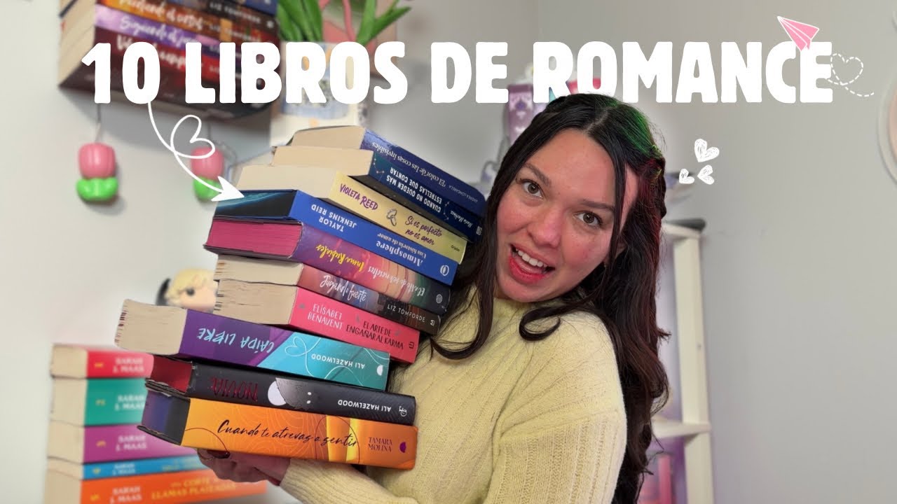 ¡10 LIBROS DE ROMANCE QUE TIENES QUE LEER! 💖 MIS ROMANCES 5 ESTRELLAS🌟 Libros para enamorarse💌