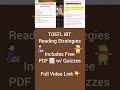 TOEFL Reading Strategies #toefl #toeflibt #toeflpreparation #test #english #toeflreading #testprep