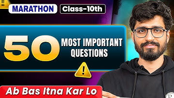 Class 10 Boards - MATHS Most Important Questions || MATHS LAST FIGHT ☠️ || Babua Sir || Alakh Pandey