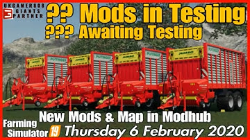 FS19 Giants Mods in Testing & New fs19 Map in farming simulator Modhub