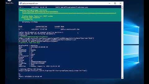 Get OfficeGraphUnifiedGroups
