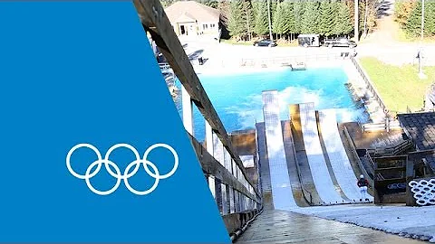 Freestyle Aerials Water Training - Rochon & Gerrit...