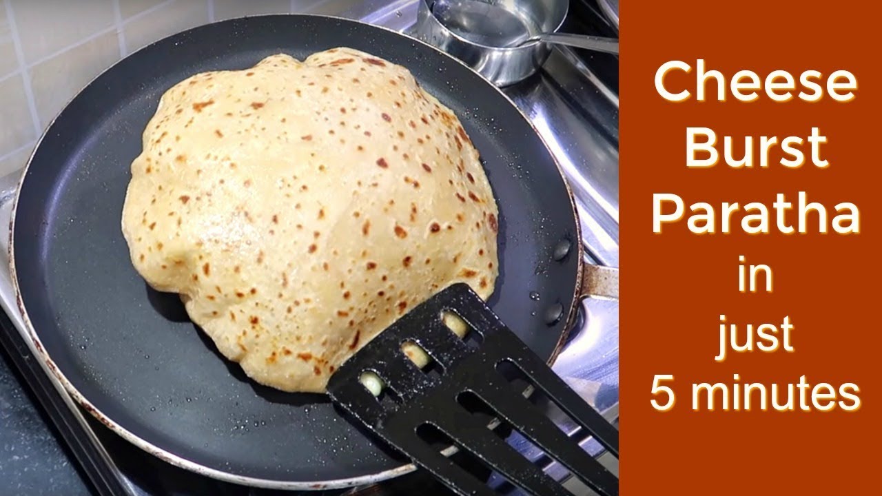 5 मिनट में बनाये चीज़ बर्स्ट पराठा - Cheese Paratha Recipe - KabitasKitchen | Kabita Singh | Kabita