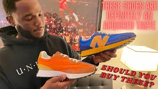 WATCH BEFORE YOU BUY: OLD SCHOOL RUNNERS | NEW BALANCE 327 BLUE ORANGE UNBOXING and DETAILED LOOK