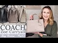 New Coach Zoe Carryall Bag Unboxing, Part 2 II Colors, Details, &amp; Review Nov. 2020 II Lindsey Loves