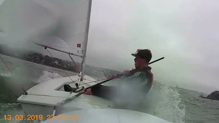 Wild Winter Laser Sailing