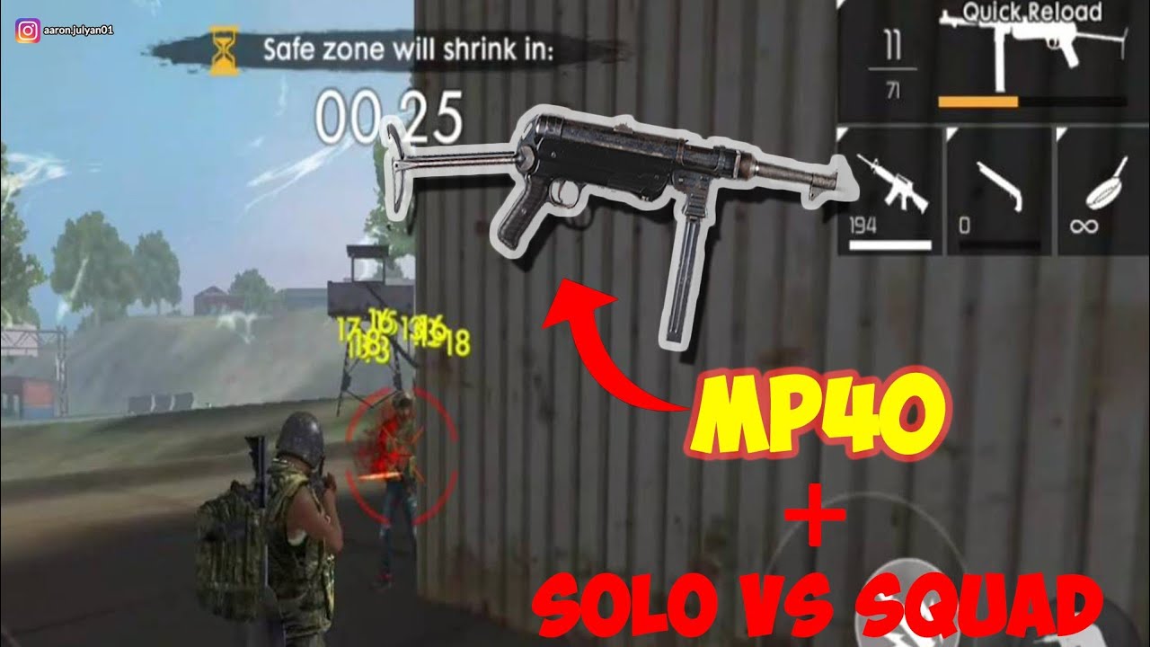 Mp40 Smg Baru Di Free Fire Freefire Indonesia Gameplay