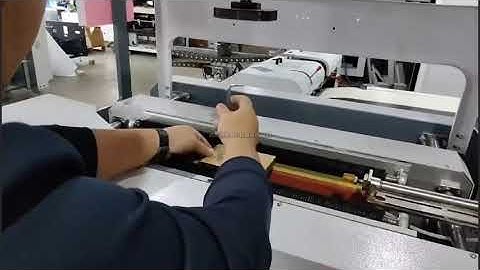B-500 semi automatic rigid box wrapping machine testing and training for USA customer
