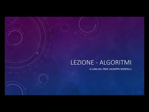 Video - Corso Coding - Gli algoritmi