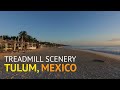 Tulum Beach Virtual Run - Beautiful Walking & Running Treadmill Scenery